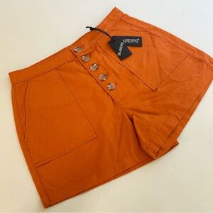 Blank NYC Shorts Womens 29 Orange Chino Casual Streetwear Bottoms New